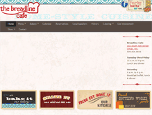 Tablet Screenshot of breadlinecafe.com
